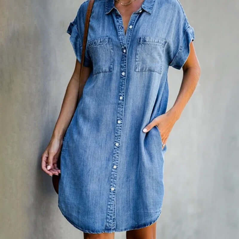 Valentina® | Vestido de Denim Suave