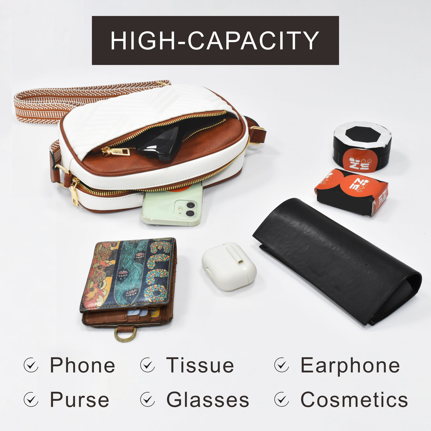 AVERY® | bolsa de hombro de cuero