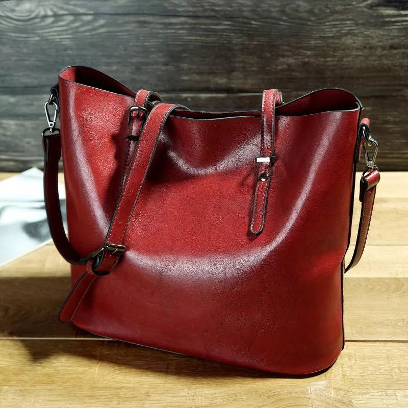 Nicole® | Bolso de mano de piel vintage