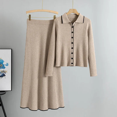 Celia – Schmales besticktes Zweiteiler-Set