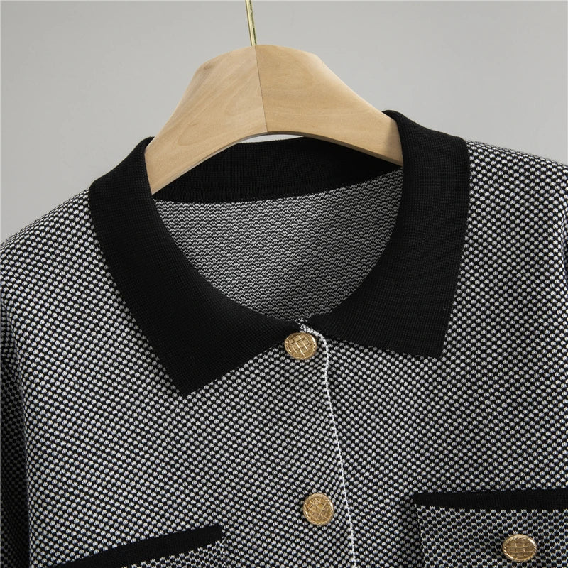 Agatha – Conjunto de dos piezas con estampado a cuadros