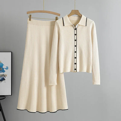 Celia – Schmales besticktes Zweiteiler-Set