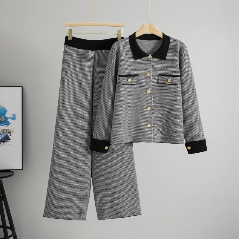 Agatha – Conjunto de dos piezas con estampado a cuadros