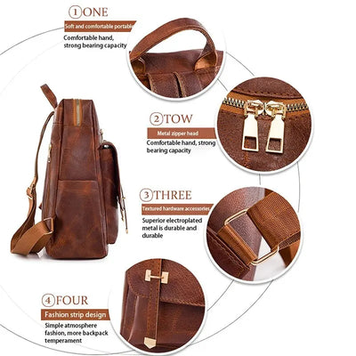 Gabriela® | Bolsa de Mujer Vintage de Cuero