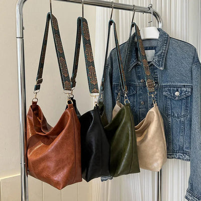 Camila | Bolso de hombro de cuero vintage