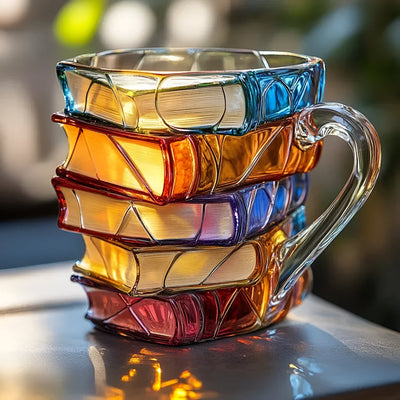 Taza con libro | Taza con libro pintado